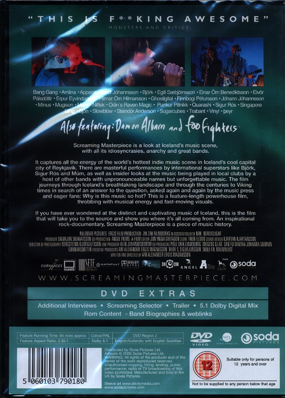 ミュージック SCREAMING MASTERPIECE DVD Sigur_Ros_screaming_masterpiece_UK_DVD_2006